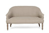 Divano 2 Posti Nadalet per interno, Struttura In Legno Di Mango Massiccio 130 x 74,5 x 75,5 h cm