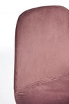 Sedia Irelia con struttura seduta e schienale in velluto, per arredo interno 52,5 x 42,5 x h 90 cm