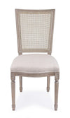 Sedia Liliane con struttura in legno di frassino, con cuscino da 48 x 65 x h 96 cm