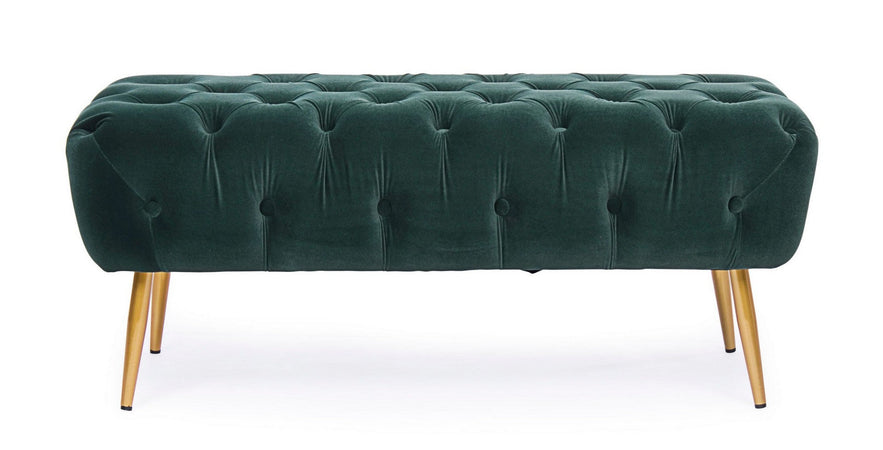 Panca "Giacinta" per interno, con Struttura In Mdf E Compensato, da 103x46x40h cm
