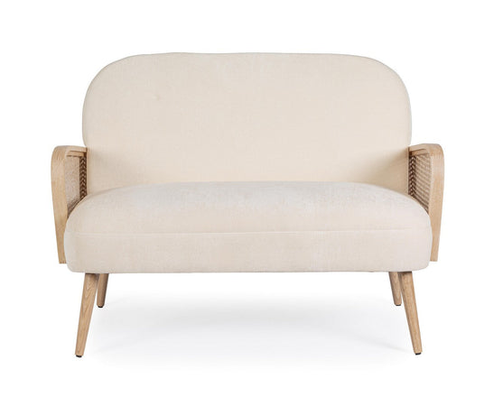 Divano 2 Posti "Dalida" per interno, Struttura In Legno Di Pino E Compensato 115 x 76 x 80,5 h cm