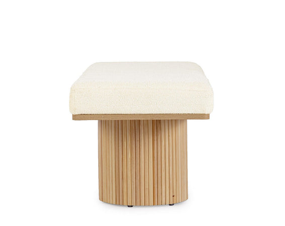 Panca "Floriana" per interno, con Struttura In Mdf E Compensato, da 122x46x42,5h cm