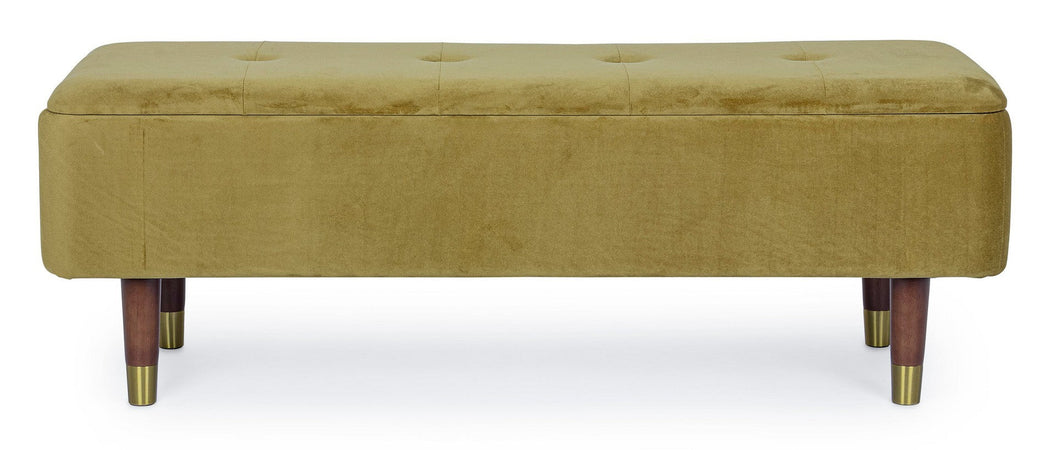 Panca Contenitore "Kira" per interno, con Struttura In Mdf E Compensato, da 120x42x42h cm