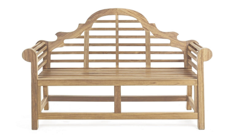 Panchina da giardino "Veradero" in legno di Teak, con braccioli, per esterno e veranda