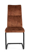Sedia Thelma con struttura in acciaio, per arredo interno 43,5 x 62 x h 102 cm
