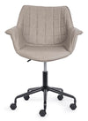Poltrona Joshua da ufficio ergonomica, rivestimento in similpelle con braccioli e ruote