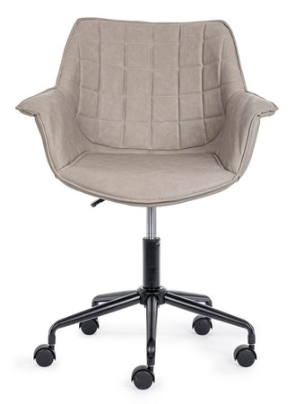 Poltrona "Joshua" da ufficio ergonomica, rivestimento in similpelle con braccioli e ruote