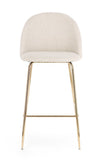 Sgabello da bar Carry per interno, Struttura In Acciaio E Compensato, 38 x  x 38 x 75 cm