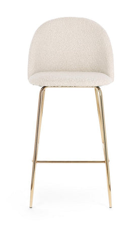 Sgabello da bar Carry per interno, Struttura In Acciaio E Compensato, 38 x  x 38 x 75 cm