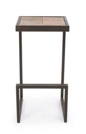 Sgabello da bar Blocks per interno, Struttura In Acciaio, 36 x 32 x 70 cm
