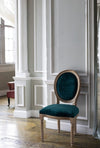 Sedia Mathilde con struttura in legno di betulla, per arredo interno 48 x 46 x h 96 cm