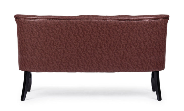 Divano 2 Posti "Batilda" per interno, Struttura In Legno Di Pino E Compensato, Gambe In Legno Di Pino,  136 x 66 x 76 h cm