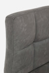 Sgabello da bar Greyson per interno, Struttura E Base Grigio Opaco In Acciaio Verniciato A Polvere (Poliestere), 42 x 51 x 92/113 cm