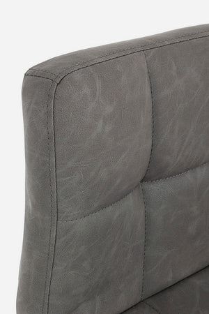 Sgabello da bar Greyson per interno, Struttura E Base Grigio Opaco In Acciaio Verniciato A Polvere (Poliestere), 42 x 51 x 92/113 cm
