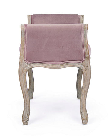 Panca Singola "Diva" per interno, con Struttura In Rubber Wood, da 71x48x60h cm