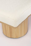 Panca Floriana per interno, con Struttura In Mdf E Compensato, da 122x46x42,5h cm