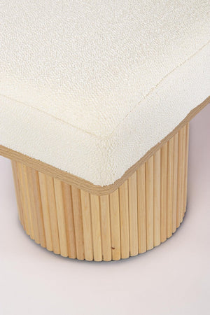 Panca "Floriana" per interno, con Struttura In Mdf E Compensato, da 122x46x42,5h cm