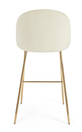 Sgabello da bar Carry per interno, Struttura In Acciaio E Compensato, 38 x  x 38 x 75 cm