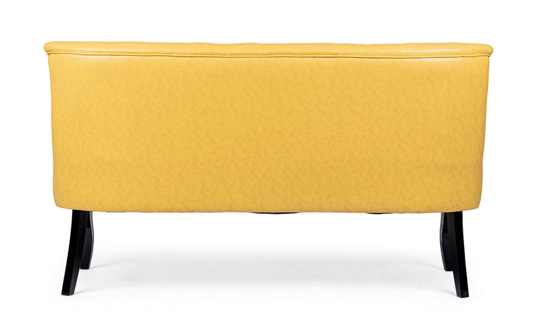 Divano 2 Posti "Batilda" per interno, Struttura In Legno Di Pino E Compensato, Gambe In Legno Di Pino,  136 x 66 x 76 h cm