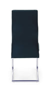 Sedia Thelma con struttura in acciaio, per arredo interno 43,5 x 62 x h 102 cm