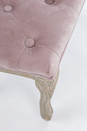 Panca "Mathilde" per interno, con Struttura In Legno Di Betulla E Rubberwood, da 110x36x47h cm