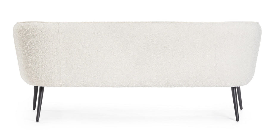 Divano 2 Posti "Avril" per interno, Struttura In Legno Compensato, Gambe In Acciaio Verniciato A Polvere Epossidica 126 x 70 x 68 h cm