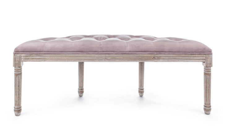 Panca "Tilde" per interno, con Struttura In Legno Di Betulla E Rubberwood, da 125x42x48h cm