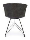 Sedia Loft con gambe in acciaio verniciato a polvere epossidica, per arredo interno 56 x 54 x h 76 cm