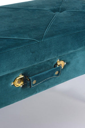 Panca Contenitore "Polina" per interno, con Struttura In Mdf, da 80x34x42h cm