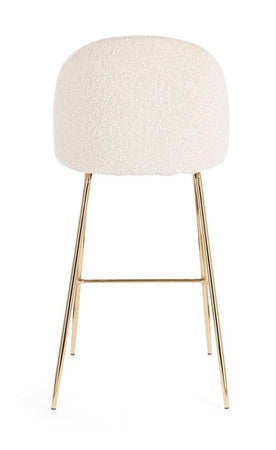 Sgabello da bar Carry per interno, Struttura In Acciaio E Compensato, 38 x  x 38 x 75 cm