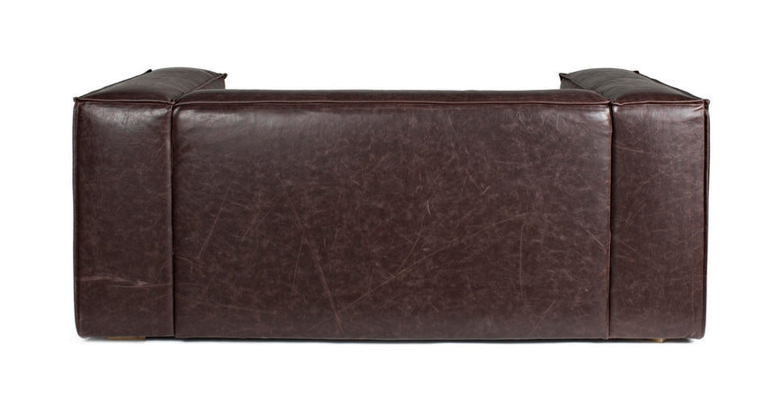 Divano 3 - 4 Posti "Dakota" per interno, Struttura In Legno Di Quercia, Rivestimento In Ecopelle (Pu) 224 x 99 x 67,5 h cm