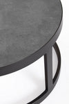 Tavolini Jacob con struttura in allumino verniciato, piano in ceramica, per esterno
