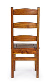 Sedia Chateaux con legno d'acacia indiano massiccio, per arredo interno 45 x 45 x h 105 cm