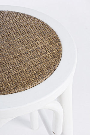 Sgabello da bar Circle per interno, Struttura In Legno Di Olmo, 40 x  x 40 x 73 cm