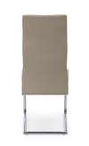 Sedia Thelma con struttura in acciaio, per arredo interno 43,5 x 62 x h 102 cm