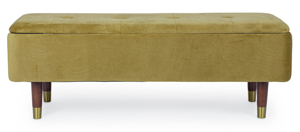 Panca Contenitore "Kira" per interno, con Struttura In Mdf E Compensato, da 120x42x42h cm