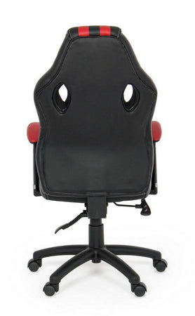 Poltrona "Spider" da gaming ed ufficio ergonomica, con braccioli, schienale reclinabile e ruote