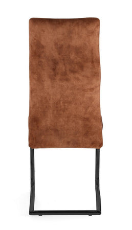Sedia "Thelma" con struttura in acciaio, per arredo interno 43,5 x 62 x h 102 cm