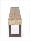 Panca Garrett per interno, con Struttura In Acciaio, da 200x30x45h cm