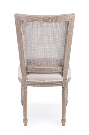 Sedia "Liliane" con struttura in legno di frassino, con cuscino da 48 x 65 x h 96 cm