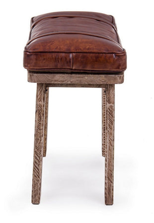 Sgabello per interno "Charleston" Struttura In Legno Di Mango, 54 x 30 x 53 h cm