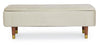 Panca Contenitore Kira per interno, con Struttura In Mdf E Compensato, da 120x42x42h cm