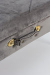 Panca Contenitore Polina per interno, con Struttura In Mdf, da 80x34x42h cm