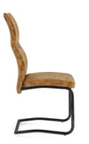 Sedia Thelma con struttura in acciaio, per arredo interno 43,5 x 62 x h 102 cm