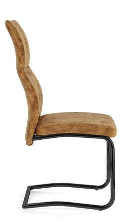 Sedia "Thelma" con struttura in acciaio, per arredo interno 43,5 x 62 x h 102 cm