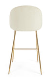 Sgabello da bar Carry per interno, Struttura In Acciaio E Compensato, 38 x  x 38 x 75 cm