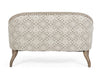 Divano 2 Posti Nadalet per interno, Struttura In Legno Di Mango Massiccio 130 x 74,5 x 75,5 h cm