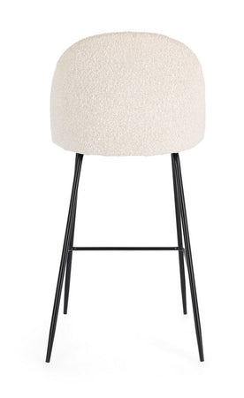 Sgabello da bar Carry per interno, Struttura In Acciaio E Compensato, 38 x  x 38 x 75 cm