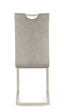 Sedia "Kenneth" con gambe in acciaio verniciato a polvere epossidica, per arredo interno 42 x 56 x h 102 cm