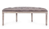 Panca Tilde per interno, con Struttura In Legno Di Betulla E Rubberwood, da 125x42x48h cm